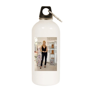 Heidi Klum White Water Bottle With Carabiner