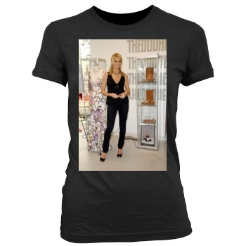 Heidi Klum Women's Junior Cut Crewneck T-Shirt