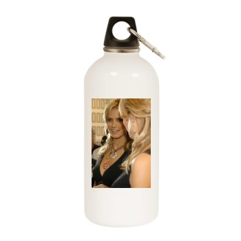 Heidi Klum White Water Bottle With Carabiner