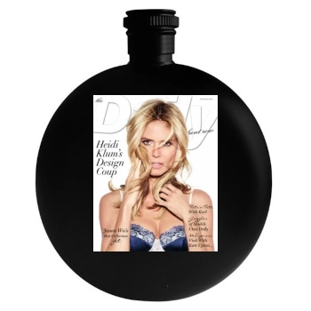 Heidi Klum Round Flask