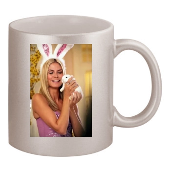 Heidi Klum 11oz Metallic Silver Mug