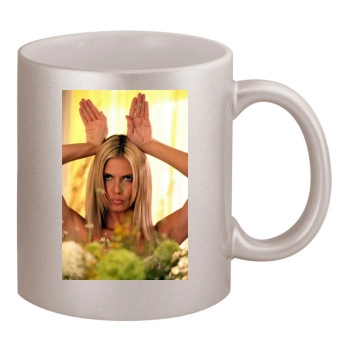 Heidi Klum 11oz Metallic Silver Mug