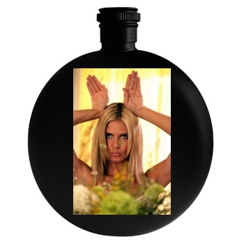 Heidi Klum Round Flask