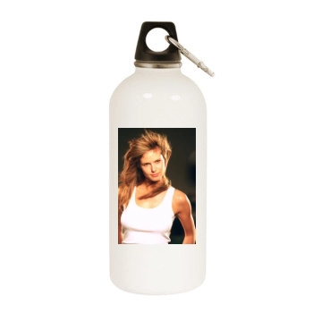 Heidi Klum White Water Bottle With Carabiner