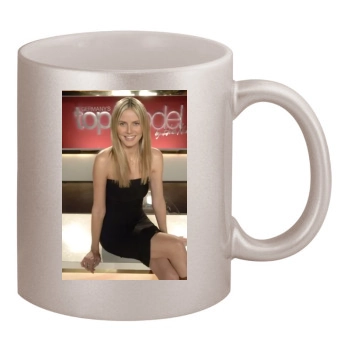 Heidi Klum 11oz Metallic Silver Mug