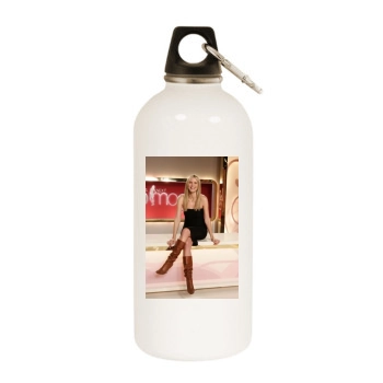 Heidi Klum White Water Bottle With Carabiner