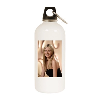 Heidi Klum White Water Bottle With Carabiner