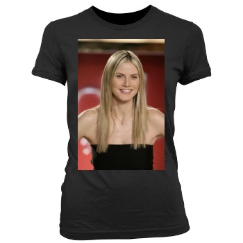 Heidi Klum Women's Junior Cut Crewneck T-Shirt