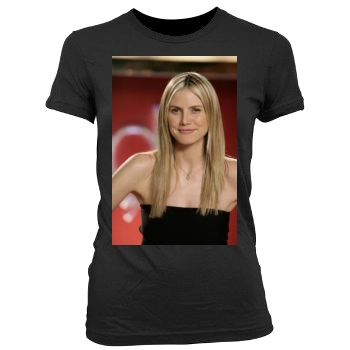 Heidi Klum Women's Junior Cut Crewneck T-Shirt