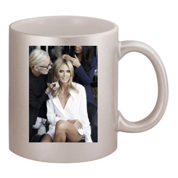 Heidi Klum 11oz Metallic Silver Mug