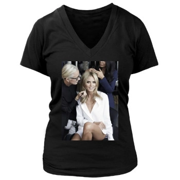 Heidi Klum Women's Deep V-Neck TShirt