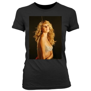 Heidi Klum Women's Junior Cut Crewneck T-Shirt