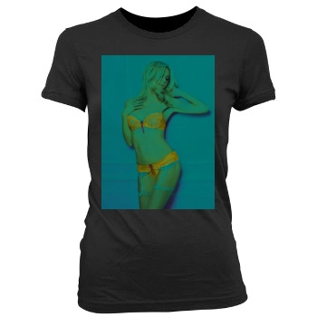 Heidi Klum Women's Junior Cut Crewneck T-Shirt