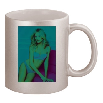 Heidi Klum 11oz Metallic Silver Mug