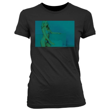 Heidi Klum Women's Junior Cut Crewneck T-Shirt