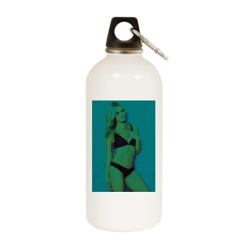 Heidi Klum White Water Bottle With Carabiner