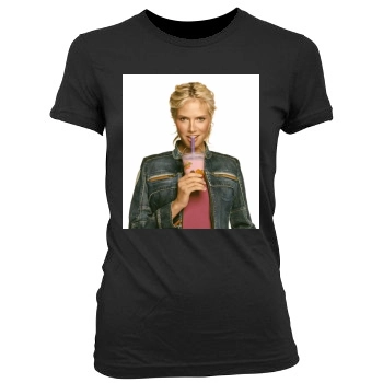 Heidi Klum Women's Junior Cut Crewneck T-Shirt