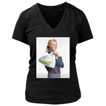 Heidi Klum Women's Deep V-Neck TShirt