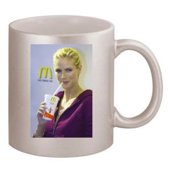 Heidi Klum 11oz Metallic Silver Mug