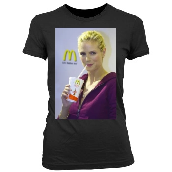 Heidi Klum Women's Junior Cut Crewneck T-Shirt