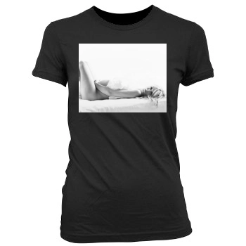 Heidi Klum Women's Junior Cut Crewneck T-Shirt