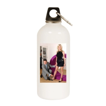 Heidi Klum White Water Bottle With Carabiner