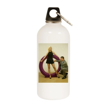 Heidi Klum White Water Bottle With Carabiner