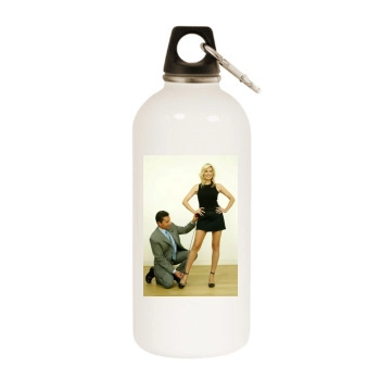 Heidi Klum White Water Bottle With Carabiner