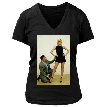 Heidi Klum Women's Deep V-Neck TShirt