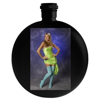 Heidi Klum Round Flask