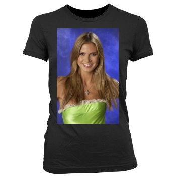 Heidi Klum Women's Junior Cut Crewneck T-Shirt