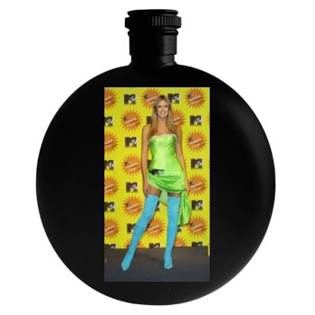 Heidi Klum Round Flask