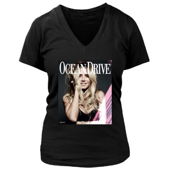 Heidi Klum Women's Deep V-Neck TShirt