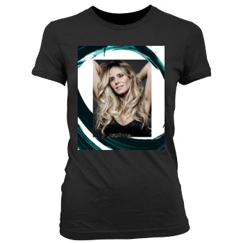 Heidi Klum Women's Junior Cut Crewneck T-Shirt