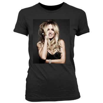 Heidi Klum Women's Junior Cut Crewneck T-Shirt