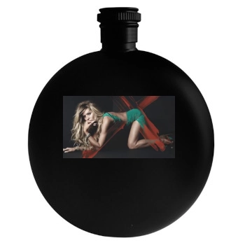 Heidi Klum Round Flask