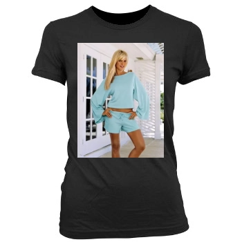 Heidi Klum Women's Junior Cut Crewneck T-Shirt