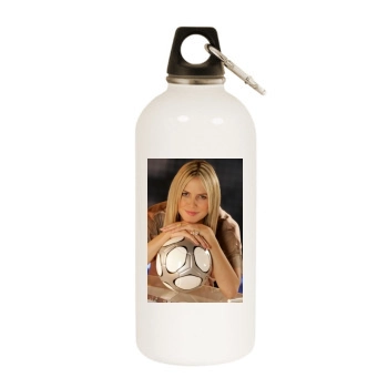 Heidi Klum White Water Bottle With Carabiner