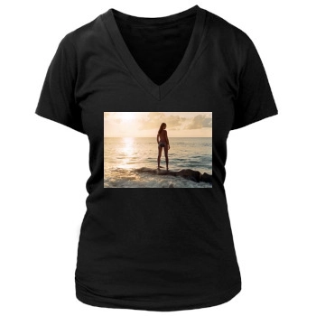 Heidi Klum Women's Deep V-Neck TShirt