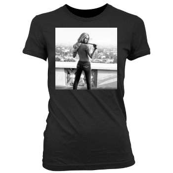 Heidi Klum Women's Junior Cut Crewneck T-Shirt