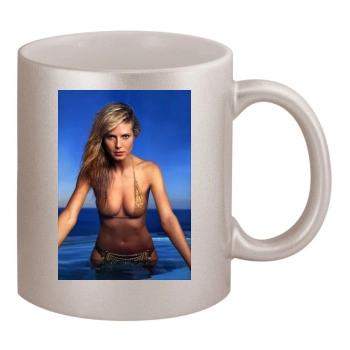 Heidi Klum 11oz Metallic Silver Mug