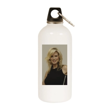 Heidi Klum White Water Bottle With Carabiner