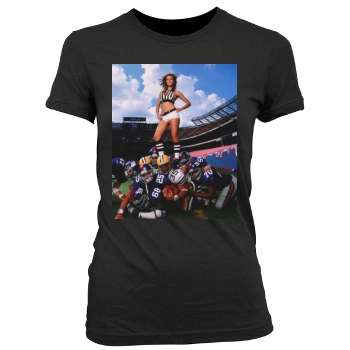 Heidi Klum Women's Junior Cut Crewneck T-Shirt