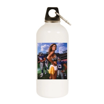 Heidi Klum White Water Bottle With Carabiner