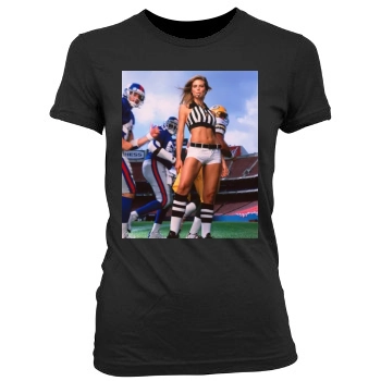 Heidi Klum Women's Junior Cut Crewneck T-Shirt