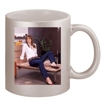 Heidi Klum 11oz Metallic Silver Mug