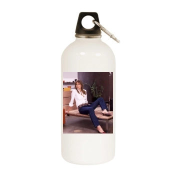 Heidi Klum White Water Bottle With Carabiner