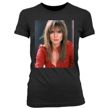 Heidi Klum Women's Junior Cut Crewneck T-Shirt