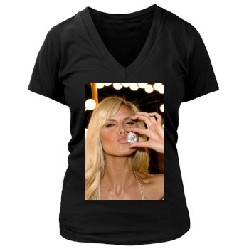 Heidi Klum Women's Deep V-Neck TShirt