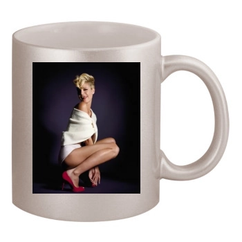 Heidi Klum 11oz Metallic Silver Mug